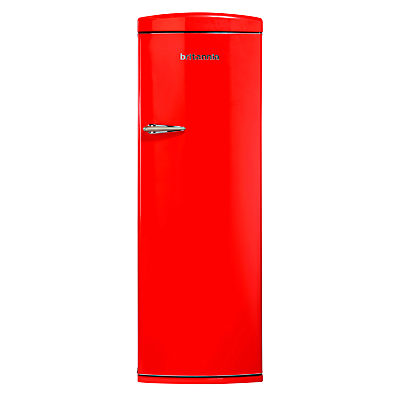 Britannia Breeze Retro Tall Fridge with Freezer Compartment, A+ Energy Rating, 60cm Wide Red Britannia Breeze Retro Tall Fridge with Freezer Compartment, A+ Energy Rating, 60cm Wide Red